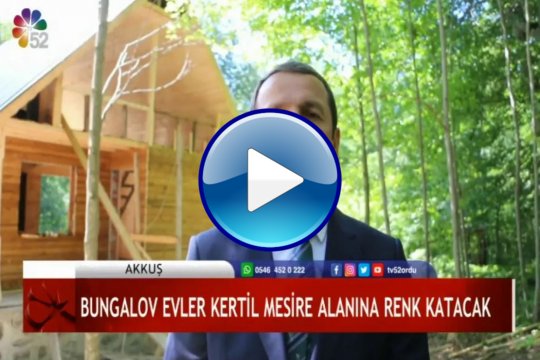 Bungalov Evler Kertil Mesire Alanına Renk Katacak